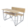 (Furntiure )Double student desk and chair table benches